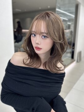 コア 銀座(COA) 薄め前髪×顔まわりで小顔レイヤーミディ