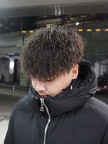 キングオブヘア バイ ノイズ 梅田茶屋町店(KING of hair by NOISM)&nbsp;*NOISM波巻きツイストスパイラルツーブロックセンターパート
