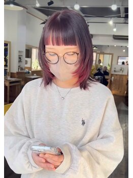 ヘアメイクエイト 丸山店(hair make No.8)の写真/《似合わせ提案》人気のフェイスフレーミングカラーやインナーカラーなど、自分だけの色味が楽しめる♪