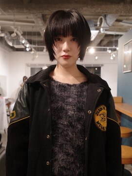 ピュー(Piu-) 【ショートウルフ/Piu-】レイヤーカット/ウルフカット