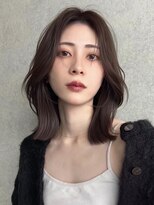 ネイト(Neit) ミディアムレイヤーカットラベンダーグレージュカラー韓国ヘア