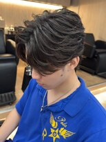 エルマーク メンズパーマ 心斎橋(L-MARK)&nbsp;フェザーパーマ/カルマパーマ/メンズ/眉毛/センターパート