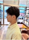 毛流れフェザーパーマ