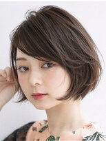 エアー 池袋(AIR)&nbsp;【小顔骨格補正】大人上品なふんわり流し前髪ひし形ボブ／池袋