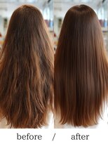 バームヘア(balm hair)&nbsp;髪質改善縮毛矯正×透明感カラー◎柔らか質感の美革ストレート