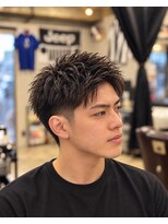 ストローヘアー(STRAW hair)&nbsp;束感スパイキーショート×刈り上げ
