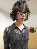 ネルケ 立川(nelke)&nbsp;ボブパーマウェット感くせ毛風ニュアンスパーマ黒髪暗髪立川