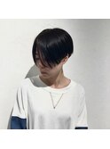 20代30代40代小顔ハンサムショートセンターパート清潔感