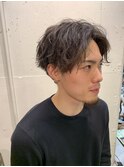 【MITSU】センターパート×前下がりマッシュ×ツーブロック
