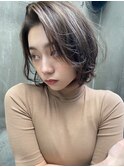 かきあげ前髪 韓国マッシュ/かきあげバング/韓国風/ワンレンボブ