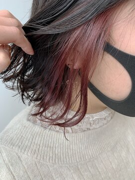 ジーナ 札幌(Zina) 【Zina SAPPORO】インナーカラー×ピンクバイオレット