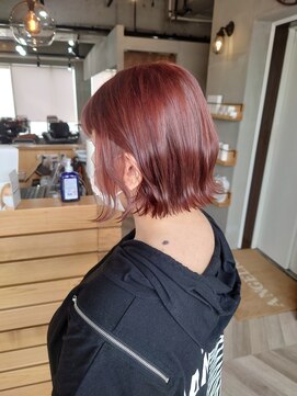 アンジェリカ 難波店(ANGELICA) ANGELICA 外ハネだけで簡単ベリーピンク♪