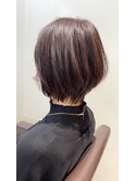チョコブラウン×ミニマムショート◎20代30代40代50代60代