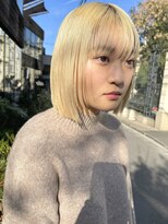 ミィ 表参道(mee.)&nbsp;【mee.】ヤジマ　ハイトーンブロンド　ボブ