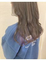 モルニ(MORNI) ダブルカラー_マロンベージュ Aラインボブ かきあげ