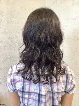 ヘアメイク カン プラスエフ(HAIR MAKE KANN+f) ウェーブパーマ　大人可愛い