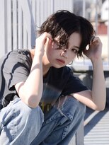 ロアーヘアー フォルド 小倉店(RAWR hair FOLD)&nbsp;【RAWR】メンズライク_センターパートパーマスタイル