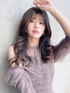 アイティーバイアルバム 八王子店(IT by ALBUM) ツヤロング_グレージュカラーボブウルフココアベージュ_9088