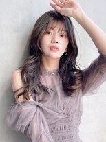 アイティーバイアルバム 八王子店(IT by ALBUM) ツヤロング_グレージュカラーボブウルフココアベージュ_9088