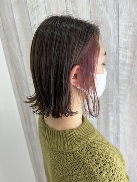 シエル 立川店(CIEL) 【CIEL原田】切りっぱなしボブ×イヤリングカラー