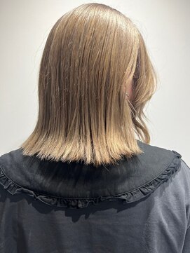 ムク 横浜店(muku) ミルクティーベージュダブルカラーインナーカラーケアブリーチ