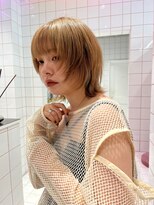 ロンドルーチェ 心斎橋(Lond luce)&nbsp;ダークアッシュ/ミディアムレイヤーカット［髪質改善/縮毛矯正］