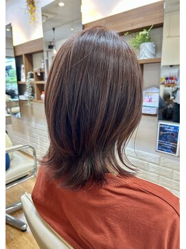 スローリー(slowly) ●【甲子園】ウルフレイヤーミディアム/秋ヘアカラー