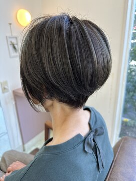 パザパ 成沢店(pa.za.pa.) 大人かっこいいショートボブ/ハイライト/30代40代50代