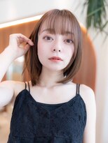 イルハバナ 渋谷(ill HAVANA) 20代30代大人かわいい/レイヤーカット/グレーベージュ/前髪