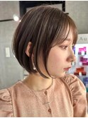 30代40代大人女性/前髪ありショートボブ/ショートヘア/髪質改善