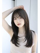 エインアンリー 明治神宮前(AIN.ANLY.)&nbsp;レイヤーカット/顔まわりレイヤー/顔まわりカット/前髪カット