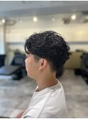 【soy-kufu】MEN'S HAIRダークアッシュカルマパーマ