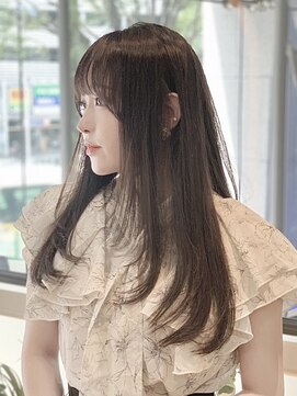 グリッター 仙台中央店(GRITTERs) 韓国顔周りレイヤー/フルバング/髪質改善