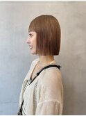 切りっぱなしボブ/ワイドバング/前髪/原宿神宮前