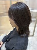 レイヤーカット×艶パープルカラー Zina 本八幡