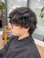 ネオリーブ クーロ メゾン 横浜(Neolive curro Maison)&nbsp;波巻きスパイラル×ツイストパーマ[メンズ]　ニュアンスパーマ