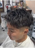 短髪×スキンフェード