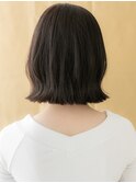 黒髪アッシュくびれヘア切りっぱなし外ハネボブ314X大宮20代30代