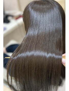 スレーヌサロンハナレ 北千住美容院(Sereine salon HANARE) オリーブグレージュカラー×美髪ヘアエステ