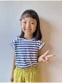 子連れキッズカット可愛いアレンジショートボブ三つ編み小学生