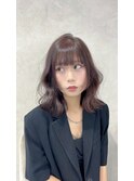 くびレイヤー／ボブルフ／ネビージュ/小顔/ワンレン/なれミディ