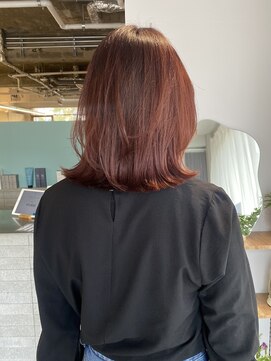 シプレ(cipre) ミディアムレイヤー×オレンジブラウン