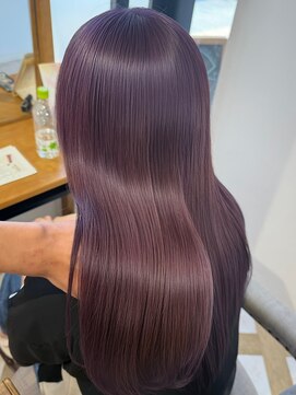 ラビスモア(Lovis moa) 上尾/ダブルカラー/ブリーチ無し/白髪ぼかし/韓国