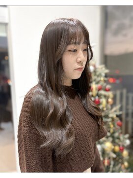 ロングレイヤー　透明感カラー