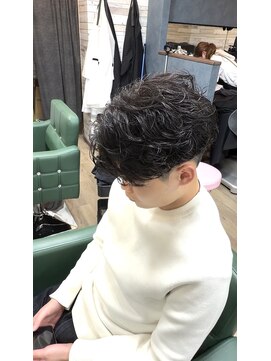 アンサ 阪急桂店(ANSA) センターパート×ルーズパーマ