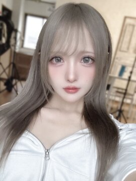 カルテット(Quartetto) イメチェンピンクベージュアンブレラカラー前髪八王子