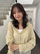 トリッカ シブヤ(TRICCA SHIBUYA)&nbsp;くびれヘア/ダークブラウン/透け感前髪