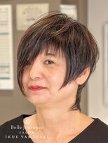 サロンイクエヤマザキ 麻布十番(SALON IKUE YAMAZAKI) 傷まない白髪染 ノンジアミンカラー ショートカット