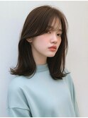 20代30代40代 レイヤーカット/前髪/ダークアッシュ