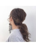 ボーノ ヘアー BUONO HAIR&nbsp;どんなコーデもローポニーにおまかせ。